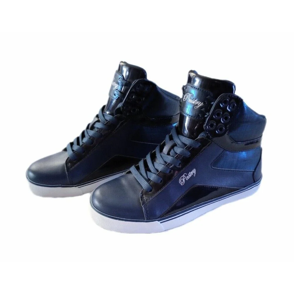 Pastry Sweet Crime Navy Blue Hip Hop High Top Dance Shoes sz 6.5 M Womens